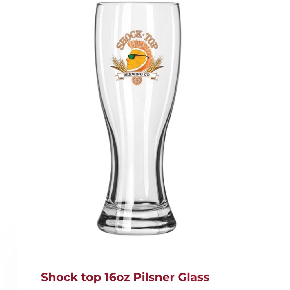 Shock Top 16 oz Pilsner Glass